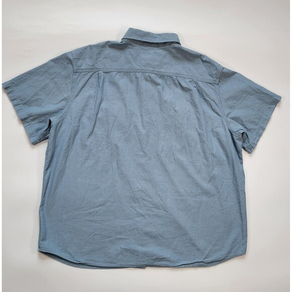 Carhartt Loose Fit Midweight Chambray Short Sleeve Shirt Button Up Size 2XL XXL - Picture 2 of 10